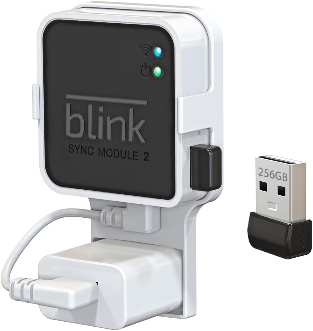 256GB Blink USB Flash Drive with Wall Mount - Organize Securely