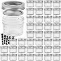 VERONES Mason Jars 4 OZ Quilted Jelly Jars - 40 Pack