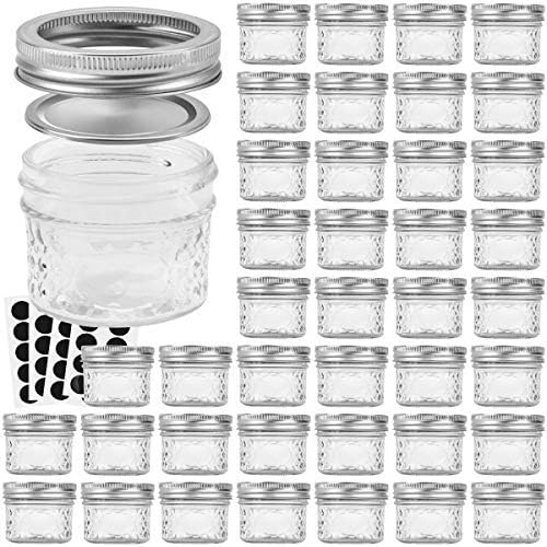 VERONES Mason Jars 4 OZ - Perfect for Preserves and DIY Projects