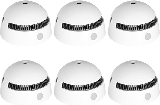 10-Year Battery Smoke Detector with Military-Grade Sensor for Home