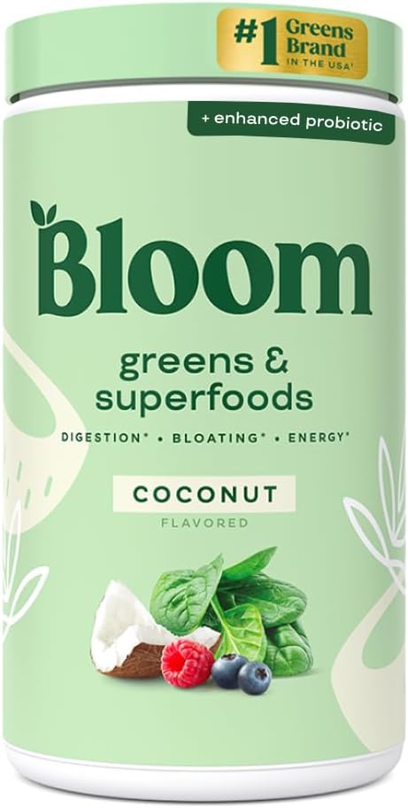 Bloom Nutrition Superfood Greens Powder for Gut Health and Energy