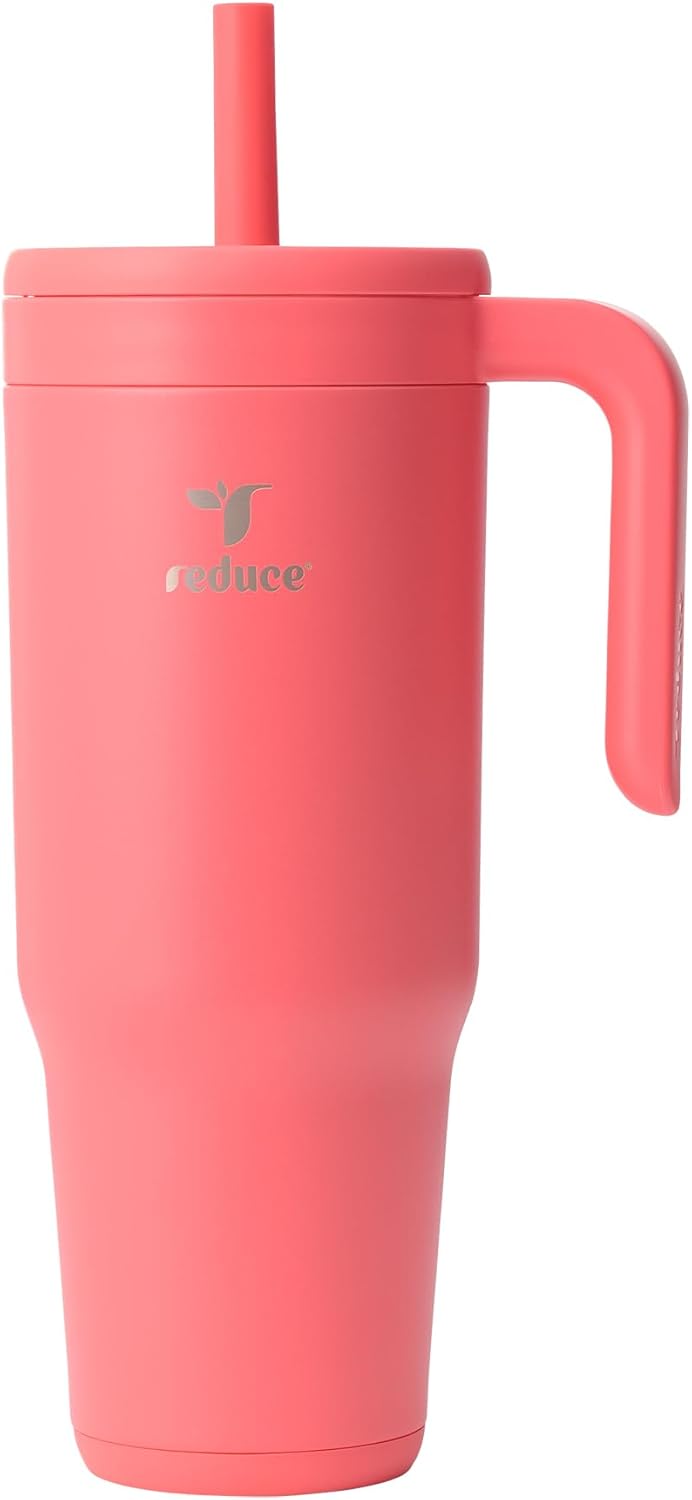 40 oz Vacuum Insulated Tumbler with Spill-Proof Straw for Travel