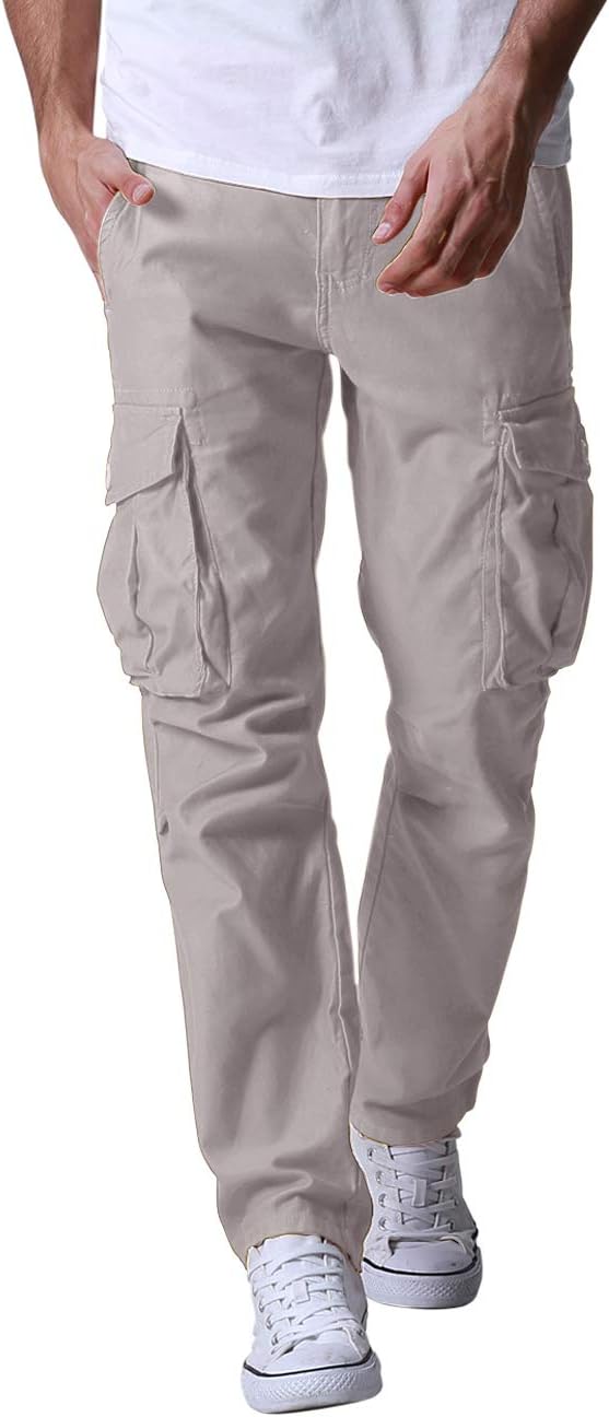 Match Men's Casual Wild Cargo Pants for Outdoor Work Wear