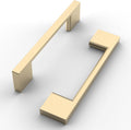 FILTA 10 Pack 3 in Hole Centers Brushed Brass Cabinet Pulls - Elegant