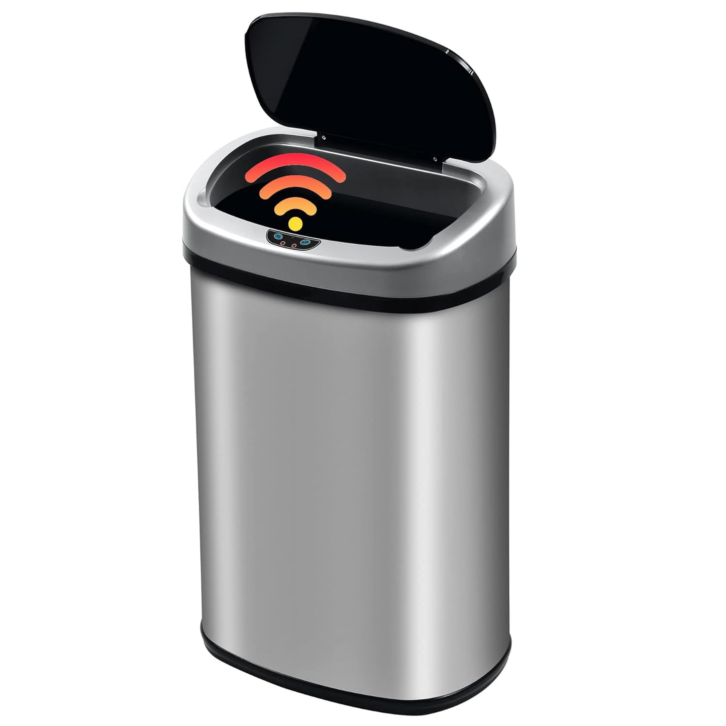 Touch-Free Automatic Stainless Steel Trash Can for Every Room
