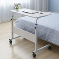Henf Mobile Sofa Side Table Rolling Bed Table - Adjustable Laptop