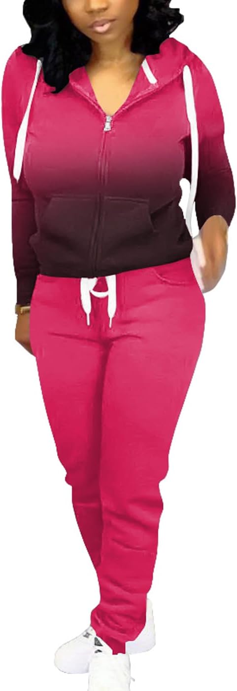 Mrskoala Two Piece Outfits for Women Tracksuit Sweat Suits
