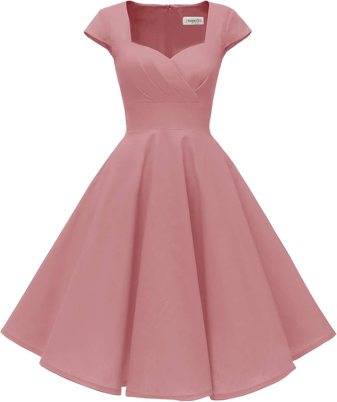 Vintage Cocktail Swing Dress with Pockets for Women