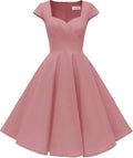 Hanpceirs Women's 1950s Retro Cap Sleeve Cocktail Dress - Elegant