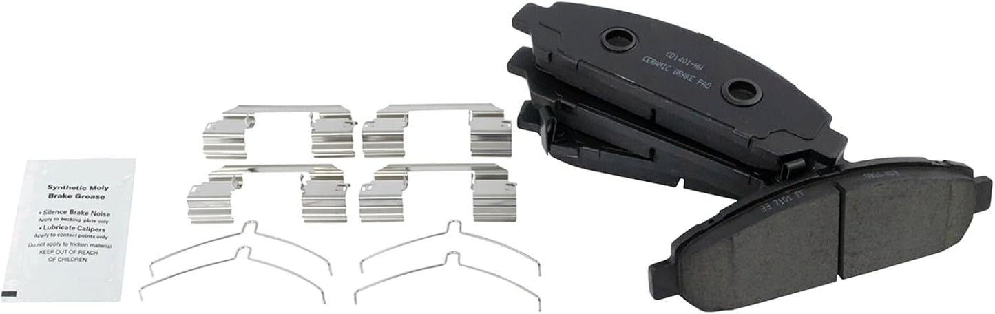 TRQ Front Brake Pads Ceramic for 2009-2015 Toyota Venza