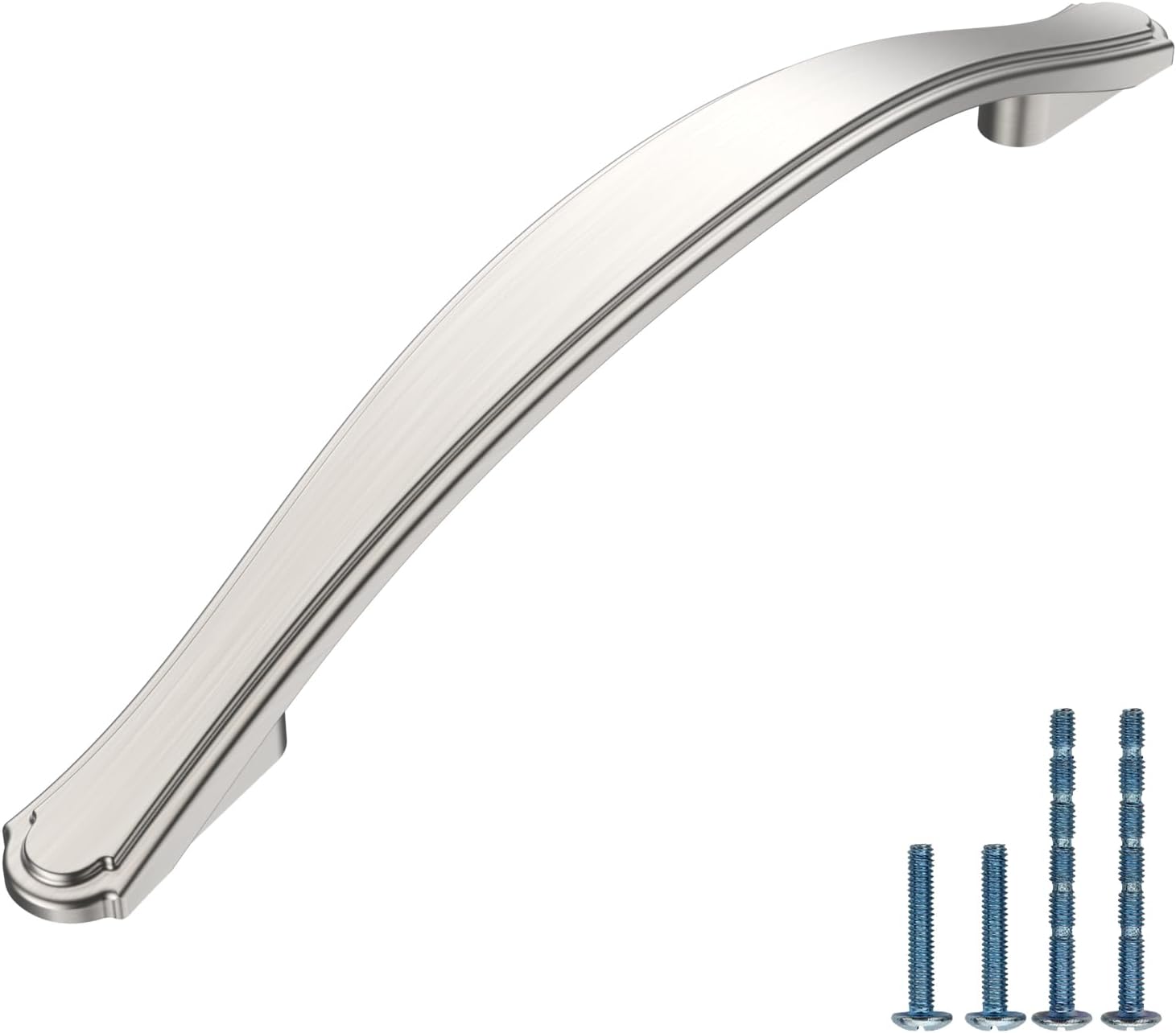 Brushed Satin Nickel Cabinet Pulls - Durable 10 Pack for Cabinets