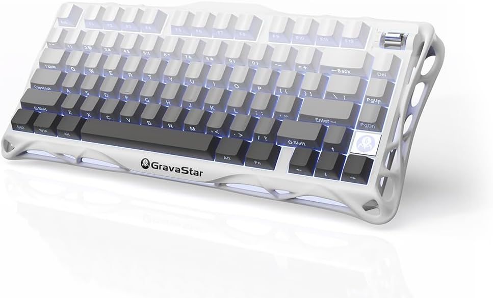 GravaStar K1 Gaming Keyboard: Wireless with Hot-Swap Socket