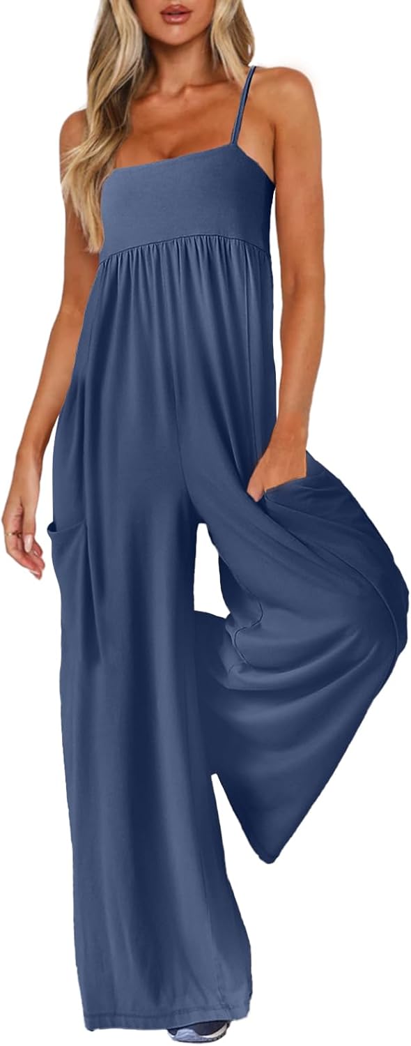 Stylish Women's Jumpsuits with Spaghetti Straps for Summer Fun