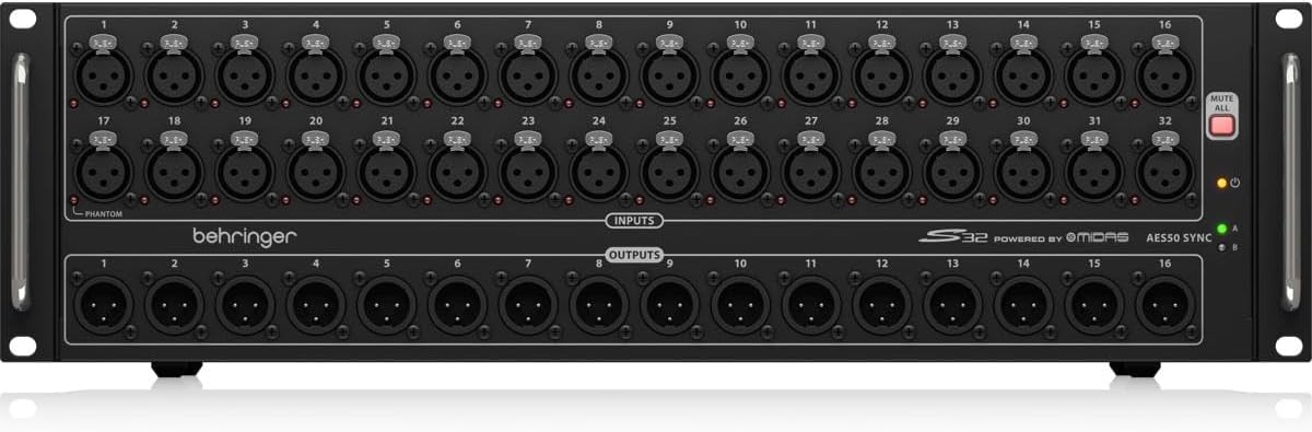 BEHRINGER S32: 32 Programmable Mic Preamps for Audiophile Sound