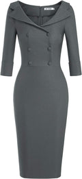 Women's Classic Vintage Sweetheart Neckline Cocktail Tea Dress