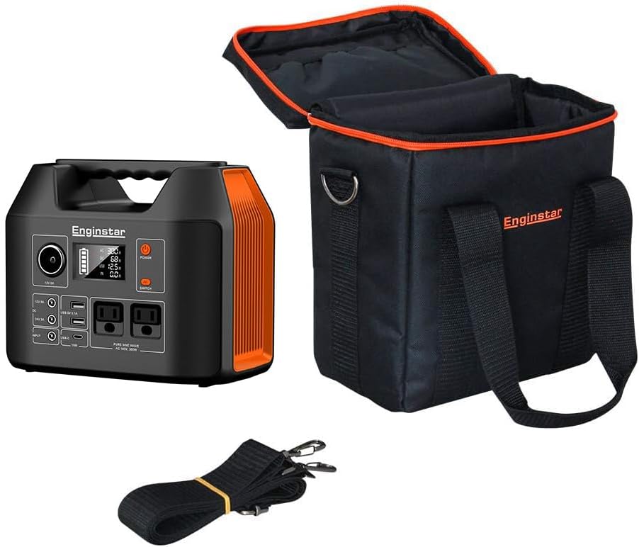 EnginStar Portable Solar Generator Bundle