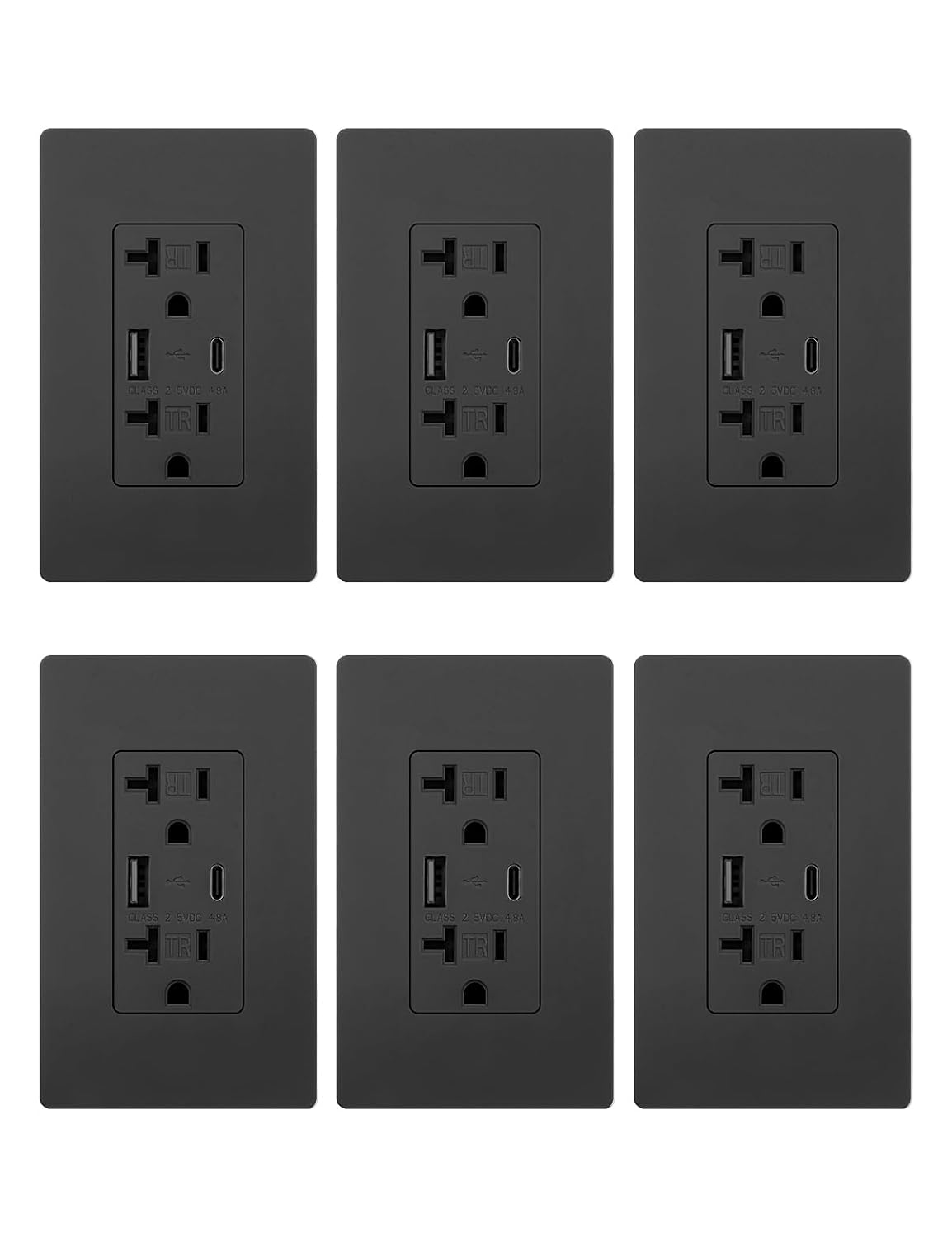 MOES USB Outlets with Type-C & USB-A Ports for Fast Charging
