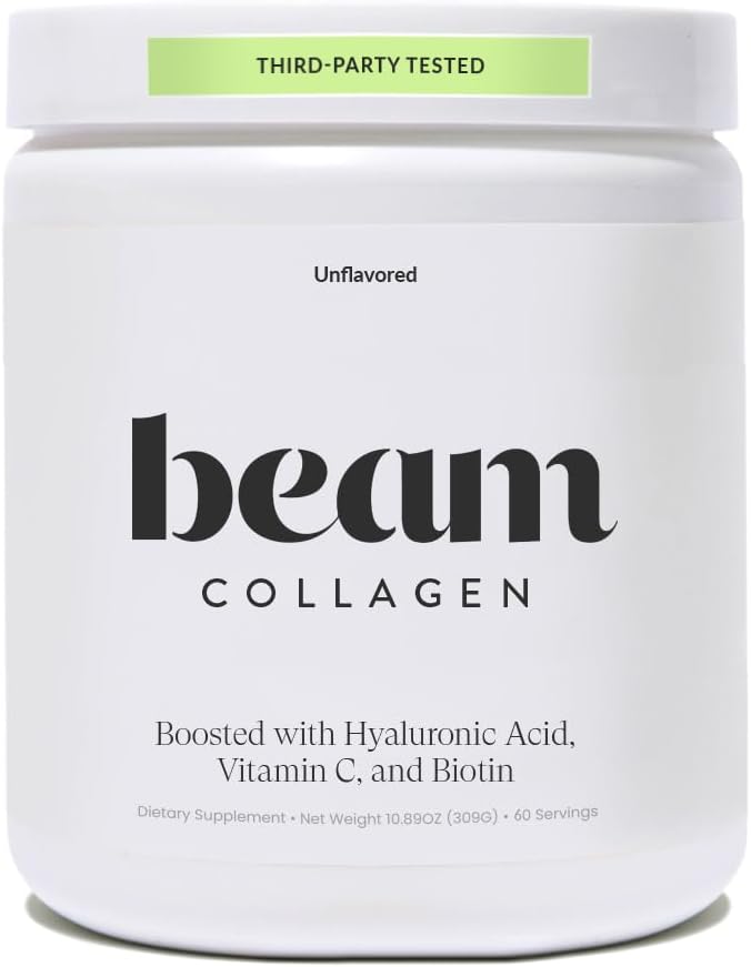 Beam Collagen Powder for Women with Hyaluronic Acid and Biotin