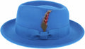 Gangster Wool Fedora for Men - Crushable Black Grey Navy Pecan