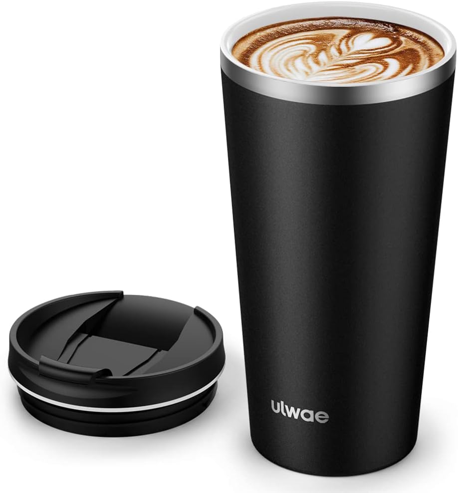 18oz Insulated Ceramic Coated Travel Mug - Spill-proof & Stylish!