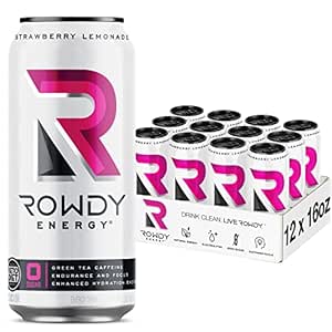 Rowdy Energy Drink Strawberry Lemonade - Sugar-Free Hydration
