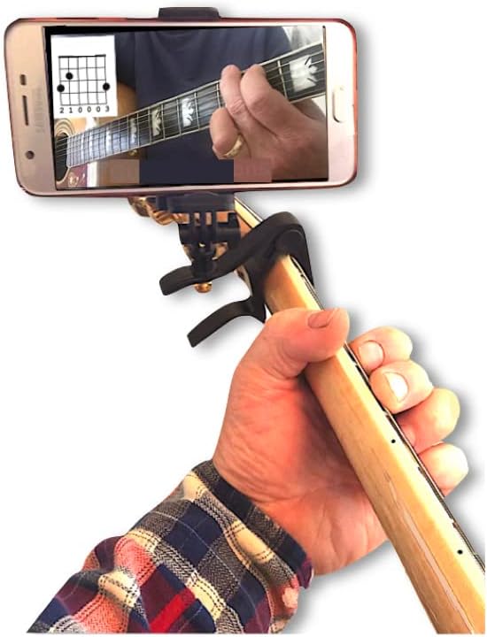 Smart-Po Guitar Capo: Hold Phones for Musicians