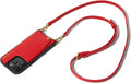Emma Leather Crossbody Phone Case for iPhone 16 Pro Max - Red