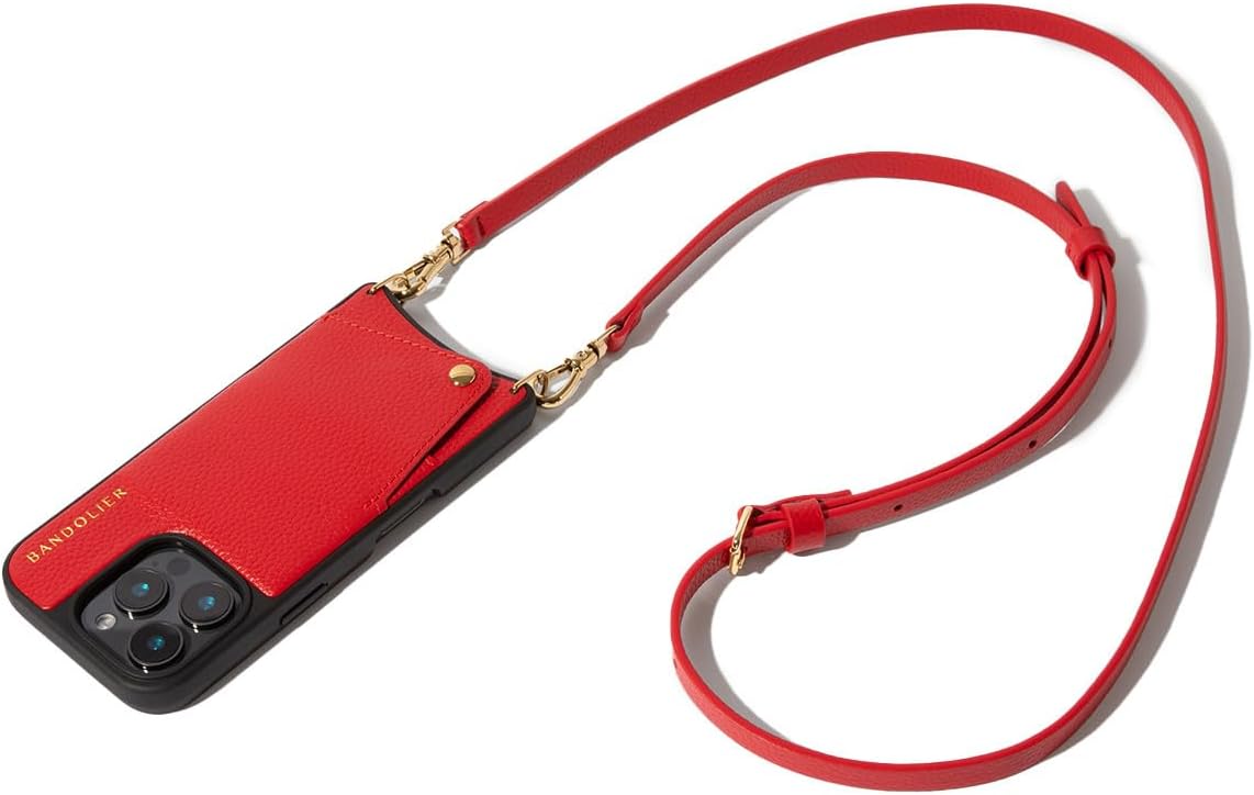 Emma Crossbody Wallet Phone Case for iPhone 16 Pro Max - Red