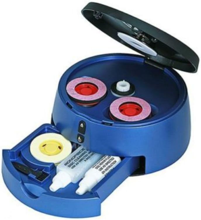 CD DVD Blu Ray HD-DVD Disc Cleaner Scratch Repair Machine