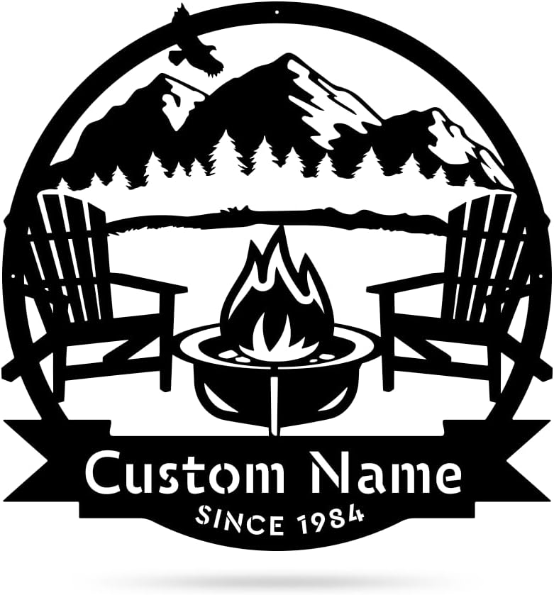 Personalized Outdoor Wall Art Custom Metal Signs for Decor