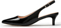 Low Kitten Heels for Women Slingback Pumps - Elegant Wedding Comfort
