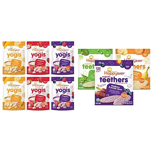 Happy Baby Yogis Freeze-Dried Yogurt & Fruit Snacks Variety Pack