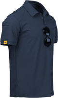Mens Polo Shirt Moisture Wicking Golf Polo - Lightweight Fit