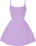 Girls Formal Cowl Neck Ruffle Dress for Teens - Elegant Ruched Style