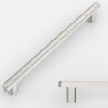 Amerdeco 10 Pack Brushed Satin Nickel 10 in Cabinet Pulls - Sleek