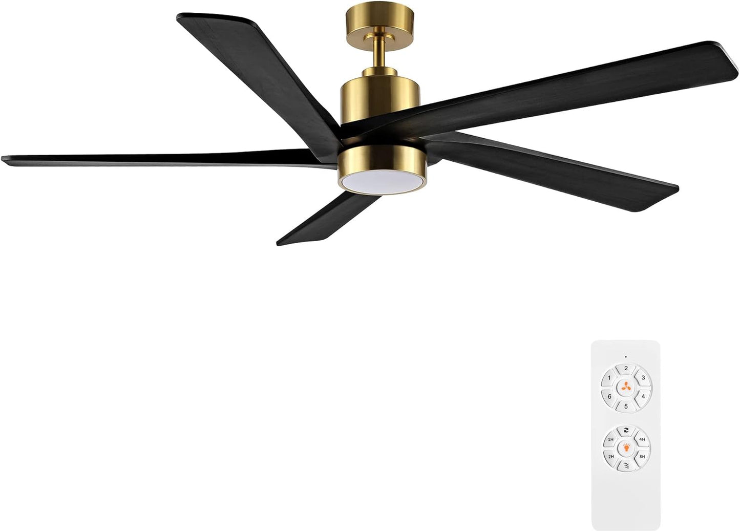 54 Inch DC Ceiling Fan with Lights and Remote Control Features