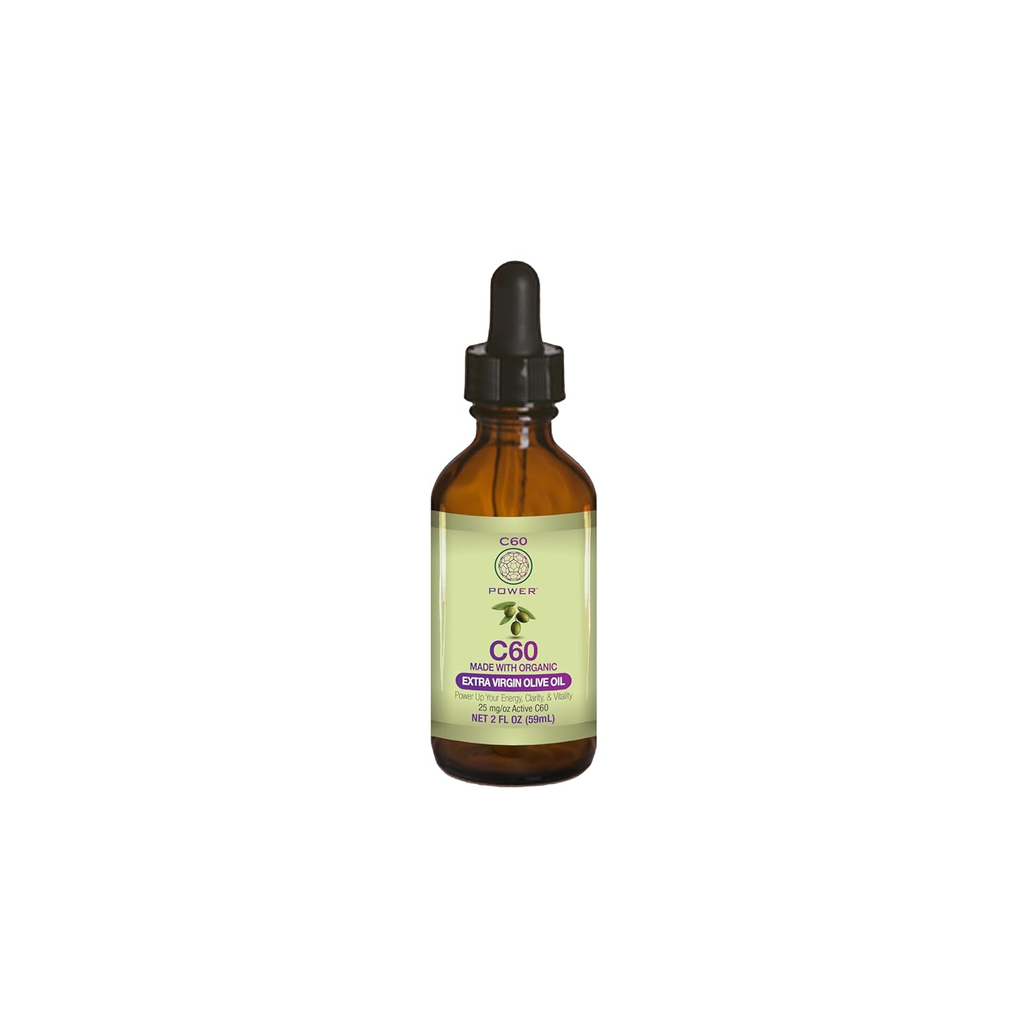 C60 Power C60 in Organic Extra Virgin Olive Oil for Wellness