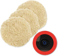 Wool Polishing Pads 8in 100% Natural Wool Buffing Pad Set - Aggressive