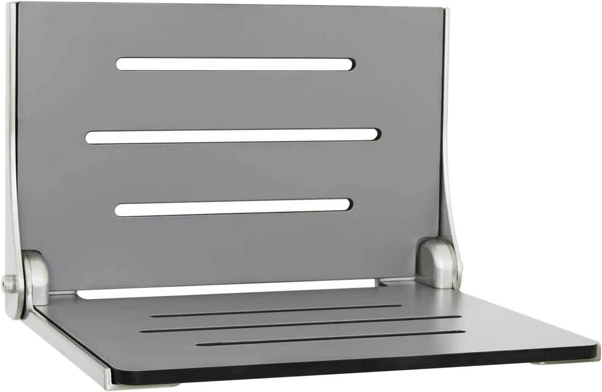 Seachrome Shower Seat: Stylish Silver Frame