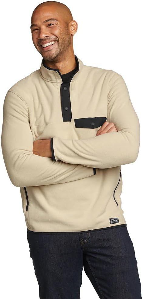Eddie Bauer Men's Chutes Mock Neck Fleece for Ultimate Comfort