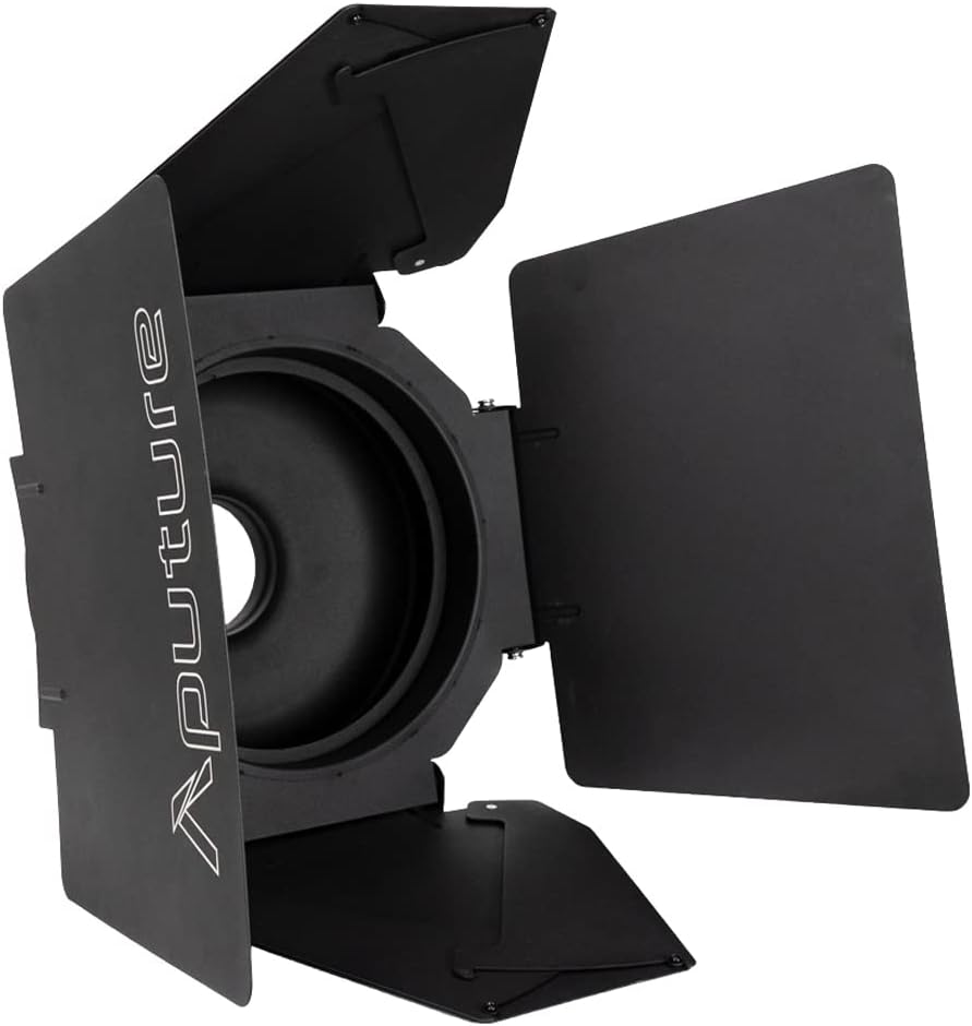 Aputure F10 Barn Doors with Bowens Mount for Lighting Control
