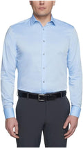 Calvin Klein Regular Fit Herringbone French Cuff Dress Shirt - Non