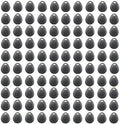 Visionis FPC-5277 Contactless RFID Key Fob Pack of 100 - Reliable