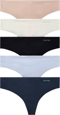 Calvin Klein Womens Invisibles Seamless Thong Panties (5 Pack) Thongs