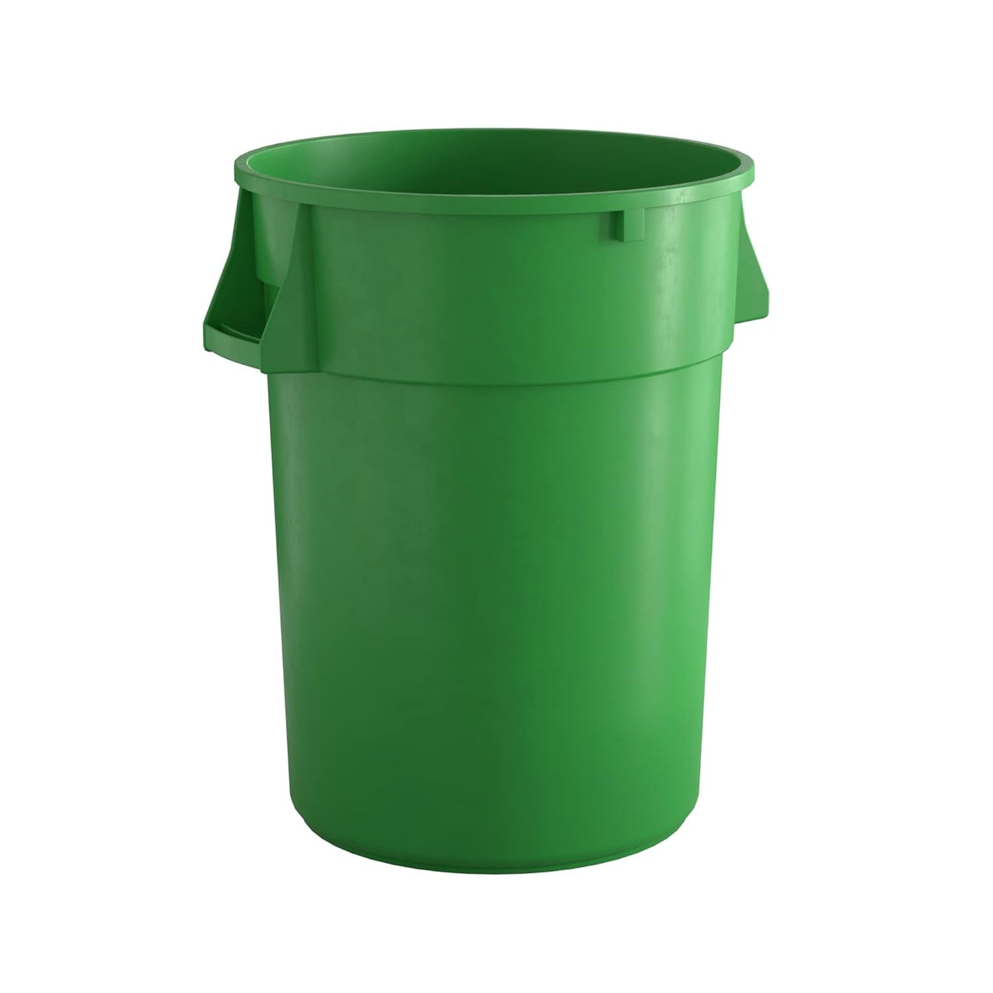 44 Gallon Green Round Commercial Trash Can for Durability