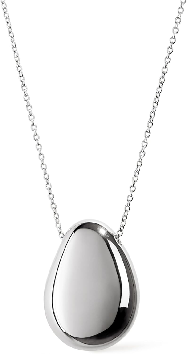 Ana Luisa Pebble Pendant Necklace - 14K Gold Plated Teardrop