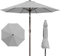 9FT Patio Umbrella Outdoor Table Umbrella with Crank & Tilt - Light