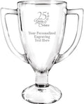 7 in Glass Winner Cup Trophy - Custom Engraved Cup Award