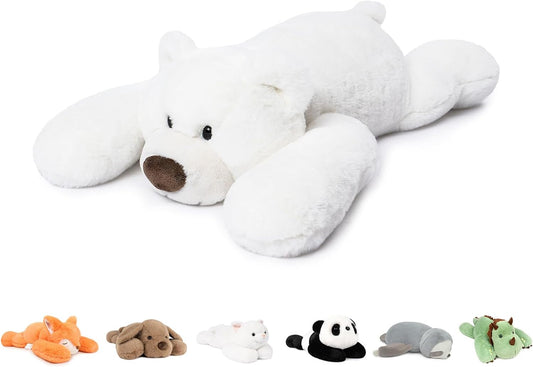 Niuniu Daddy 20in Polar Bear Weighted Stuffed Animal for All