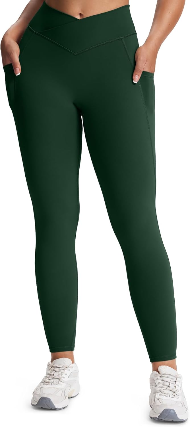 Aoxjox Trinity High Waisted Yoga Pants with Pockets for Women